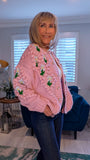 Alexie -Rose Chunky Cardigan- Pink
