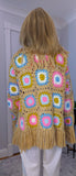 Ora Crochet Cardigan Beige