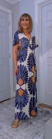 Gianna Dress – Soft Jersey Floral Dress with Shirred Waist (Sizes 8–18)
