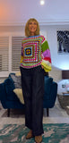 Pansy Crochet Sweater- Vintage Style