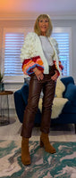Lulu Chunky Cardigan with Balloon Sleeves & Bobble Detailing – Off White