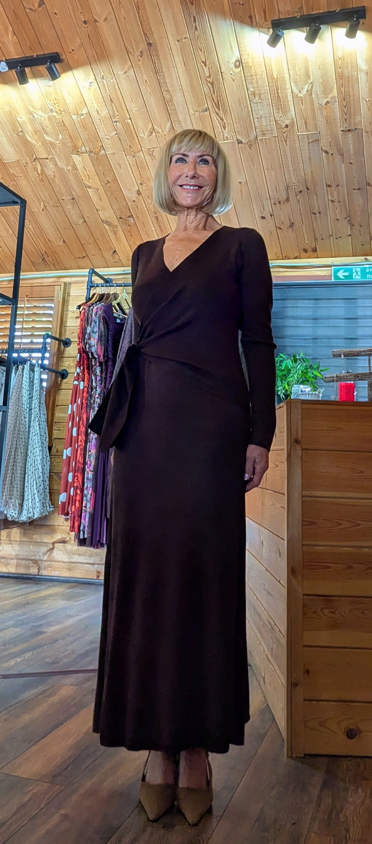 Libby Wrap-Style Maxi Dress