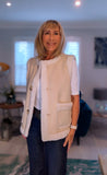 Bernadette Faux Fur Gilet – Soft Beige