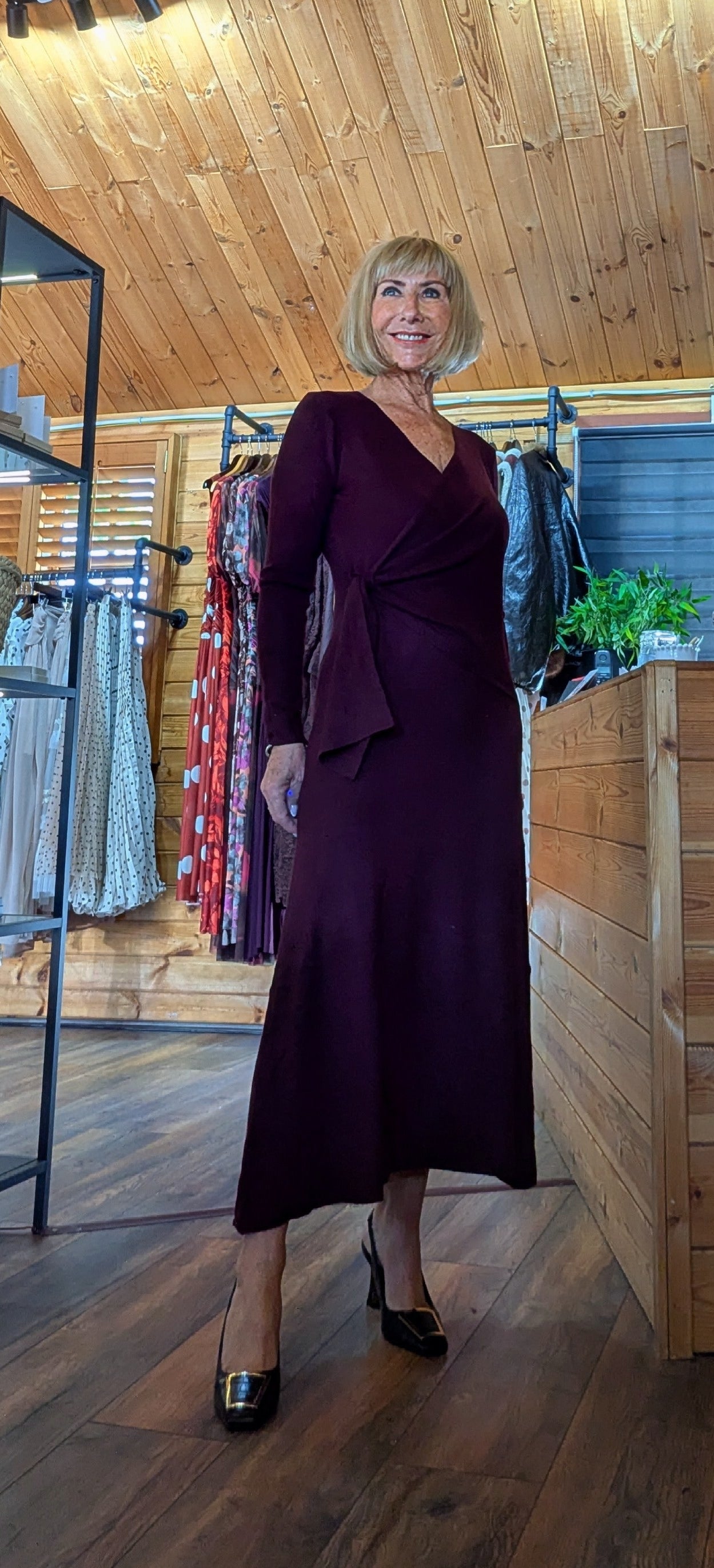 Libby Wrap-Style Maxi Dress