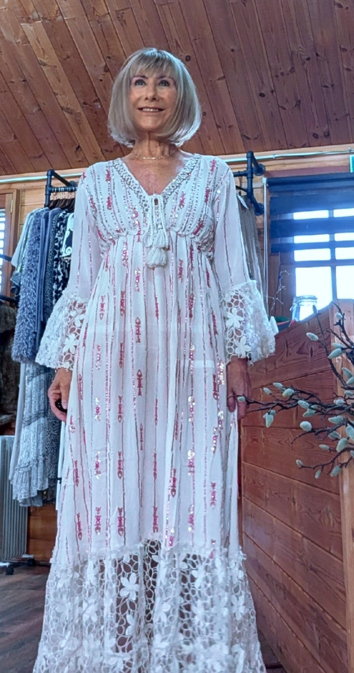 Women’s relaxed boho dress made in India