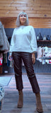 Cassia Ivory Sweater – Gold Sun Jewel Button Detail