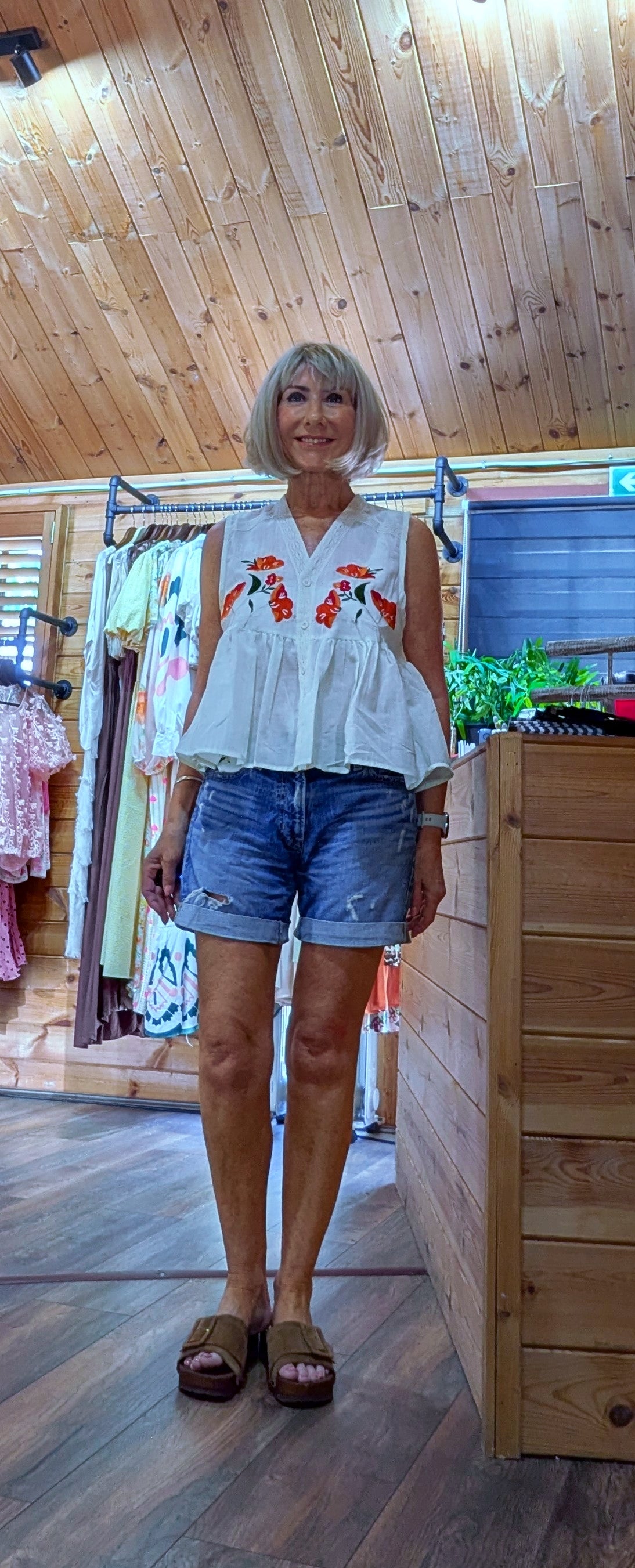 Penelope Embroidered Cotton Blouse