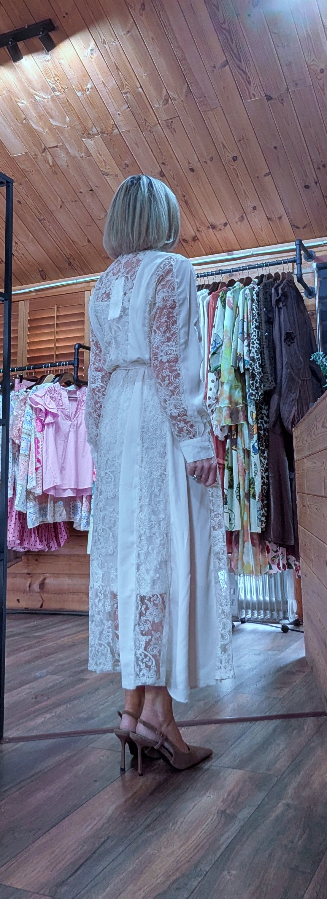 Elegant lace occasion dress for women