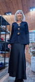Gayle Jewel Button Cardigan –  Black