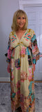 Ember Boho Maxi Dress – Multicoloured Viscose Patchwork Dress