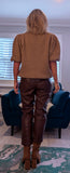 Jana Knit Jumper – Short Puff Sleeves in Soft Camel