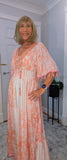 Vienna Maxi Dress – Coral  Boho Style