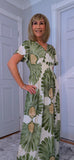 Gianna Dress – Soft Jersey Floral Dress with Shirred Waist (Sizes 8–18)