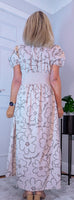 Wilma Bohemian Embroidered Maxi Dress – Ecru