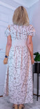 Wilma Bohemian Embroidered Maxi Dress – Ecru