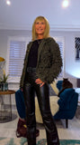 Arna Fringe Cardigan – Black or Olive Green Funky Knit