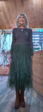 Anastasia Tulle Dress - Waterfall Skirt & Scoop Neck Sweater Top