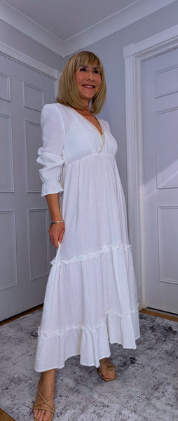 Cellina Cotton Smock Dress