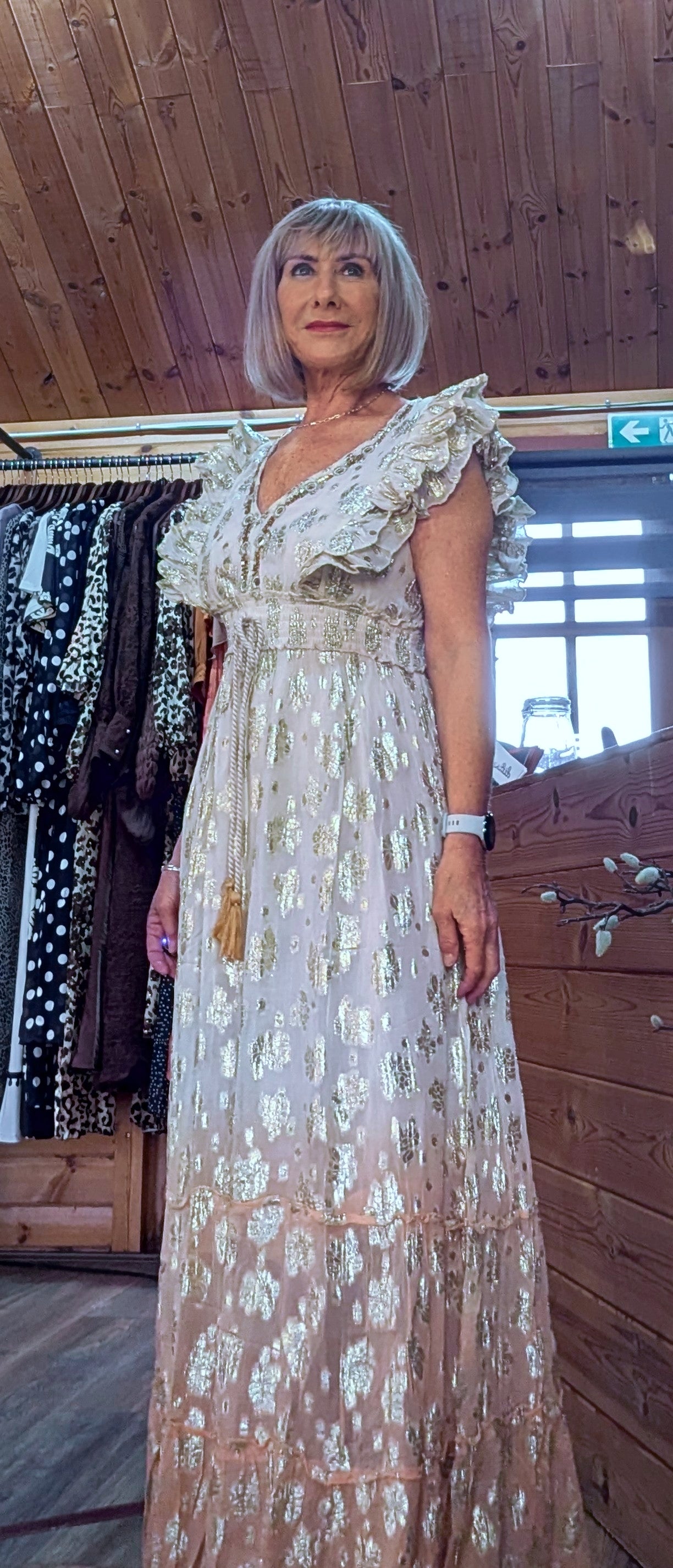 Bohemian maxi dress occasion dress