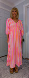 Roma Boho Cotton Dress – Vivid Summer Colours & Puff Sleeves