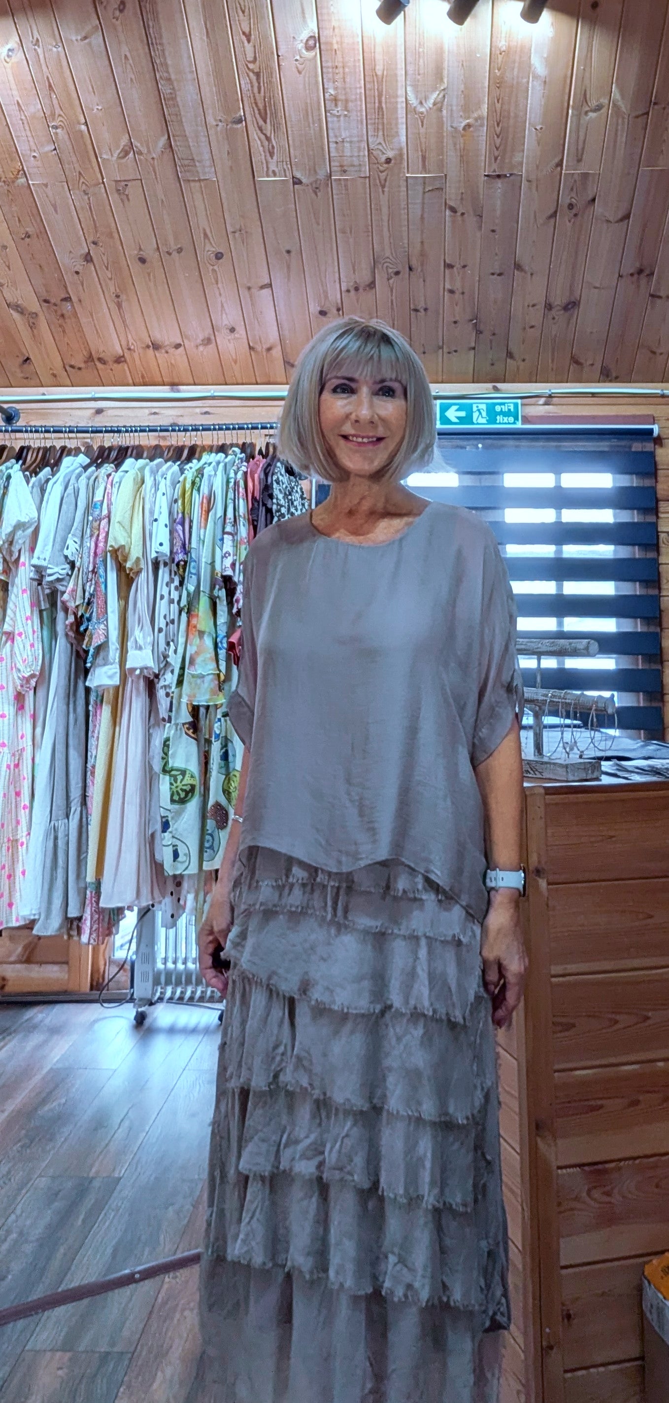 Layered Dinner party dress uk boutique worn by ditsydi