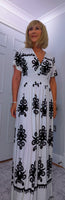 Elissa Dress-Soft Jersey - Bold Print Dress With Shirred Waist (Sizes 8-18)