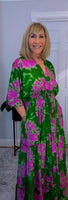 Elodie Bohemian Silk Maxi Dress