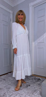 Cellina Cotton Smock Dress