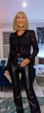Florence Lace Top – Elegant Lace Detail with Flared Cuffs