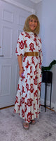 Eunice Shirt Dress Bold Red Dress