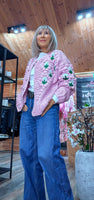 Alexie -Rose Chunky Cardigan- Pink