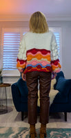 Lulu Chunky Cardigan with Balloon Sleeves & Bobble Detailing – Off White