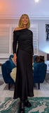 Paris Satin Feel Skirt – Black or Olive Green Bias Cut
