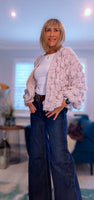 Alize Blush Boho Chunky Bobble Cardigan