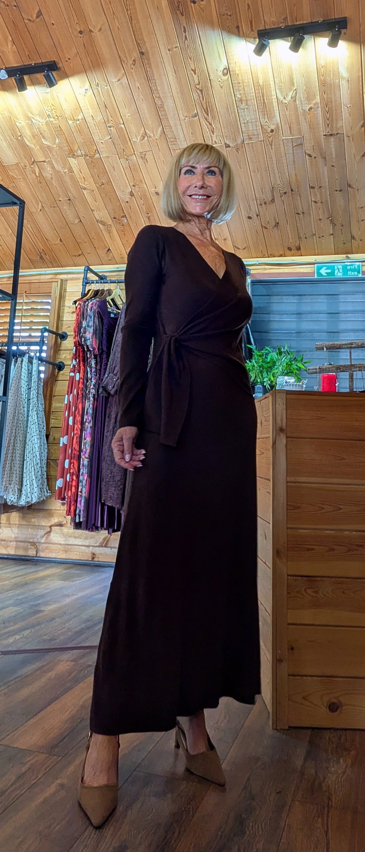 Libby Wrap-Style Maxi Dress