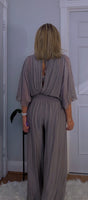 Josie Silk Jumpsuit – Elegant Wide-Leg One Piece, Soft Feel