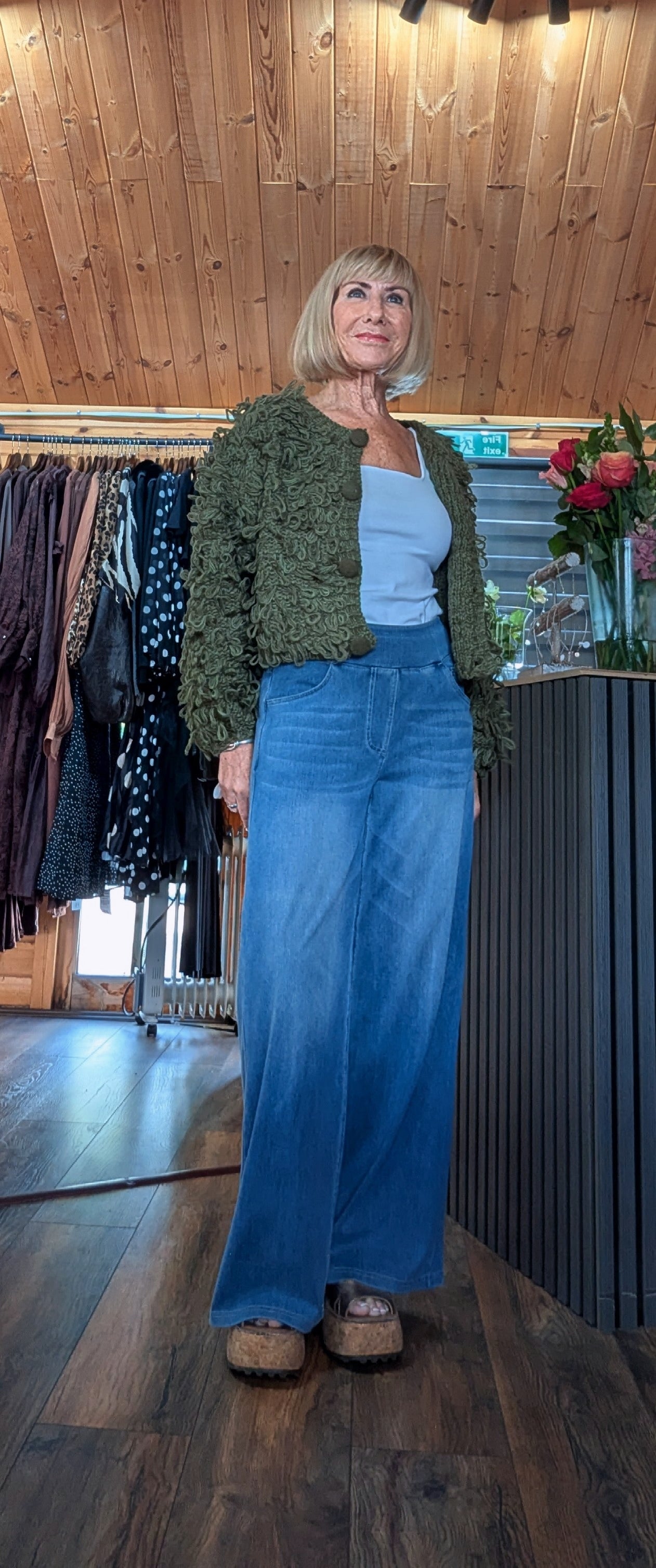 Dahlia relaxed textured knit jumper in one size UK 8–16