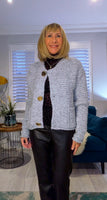 Hilda – Soft Chunky Cardigan with Pockets & Luxe Button Detail