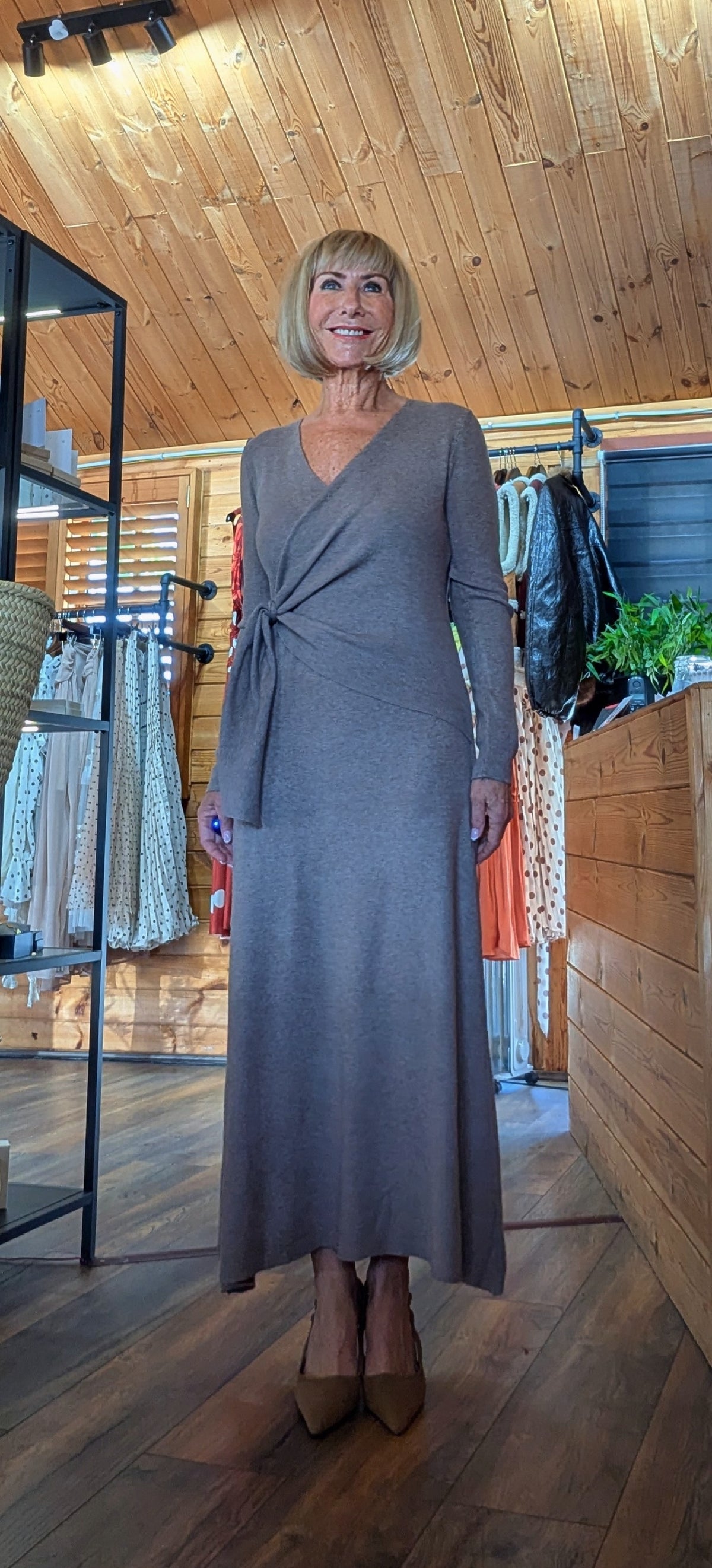 Libby Wrap-Style Maxi Dress