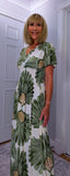 Gianna Dress – Soft Jersey Floral Dress with Shirred Waist (Sizes 8–18)