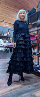 Imogen Black Tulle Dress – Knit Top & Layered Skirt