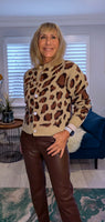 Bibi – Soft Chunky Leopard Print Cardigan