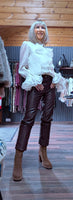 Noori Ivory Blouse – Ruffle Front with Pearl & Diamanté Detail