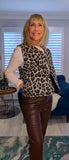 Jada – Sleeveless Leopard Print Gilet Cardigan