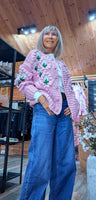 Alexie -Rose Chunky Cardigan- Pink