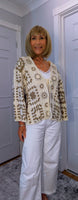 Piper Crochet Cardigan – Ivory & Beige Boho Style