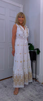 Darcy White Broderie Anglaise Cotton Dress