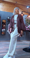 Honor Chunky Knit Cardigan – Sequins & Pagoda  Sleeves