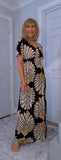 Gianna Dress – Soft Jersey Floral Dress with Shirred Waist (Sizes 8–18)