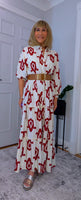 Eunice Shirt Dress Bold Red Dress